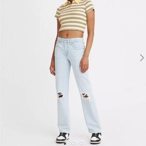 Levi's Light Blue Straight Leg Jeans